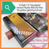 512gb 7.5 screen Oct gift global Nubia Neo 05 Max 5G yellow gaming full set