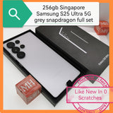 256gb Singapore Samsung s25 ultra 5G grey titanium snapdragon full set