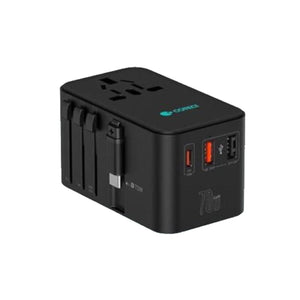 Coteci 70W GaN Universal Travel Charger (With Type-C Retractable Cable) OT-004