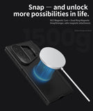 Samsung Galaxy Z Fold 7 - Nillkin Camshield Prop Case Magnetic Kickstand Transparent Lens Cover Camera Protect (Stylus Pen Version)