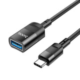 Hoco. USB Cable - U107 Charging & Data Transfer Extension Braided Cable (Type-C to USB 3.0 female) 1.2m