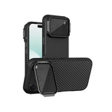 Apple iPhone 17 Pro / 18 Pro - Nillkin CarboProp Case Magnetic Kickstand Transparent Black Lens Cover Camera Protect