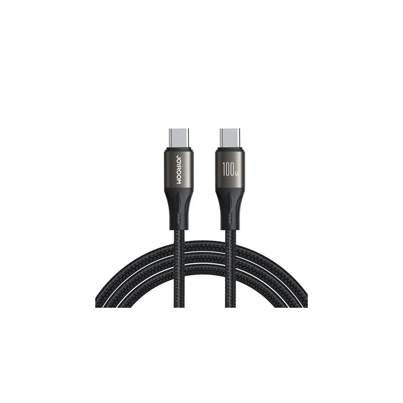 Joyroom USB Cable - Light-Speed Series 100W PD Braided Nylon Fast Charging Data Cable (Type-C to Type-C) 300cm S-A25