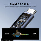 Joyroom SY-C03 Audio-Transfer Series 2-in-1 Audio Adapter Braided Nylon (Type-C to Dual Type-C)