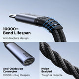 Joyroom SY-C03 Audio-Transfer Series 2-in-1 Audio Adapter Braided Nylon (Type-C to Dual Type-C)