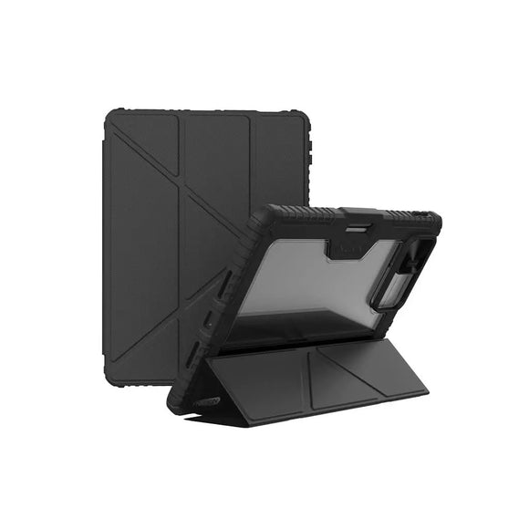 Xiaomi Pad 7 / Pad 7 Pro - Nillkin Bumper Leather Case Pro Camera Protective Multi Angle Standing Stylus Holder Rugged Case