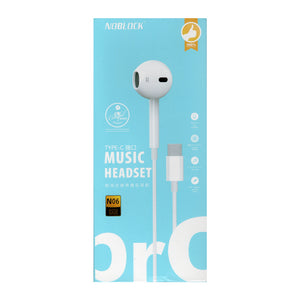 NoBlock Headset - Type-C Music Headset N06