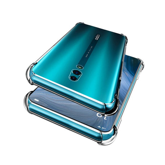 Oppo Reno - CLASY® Ski-Thin Series 4-Corner Bumper TPU Case