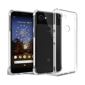 Google Pixel 3A - CLASY® Ski-Thin Series 4-Corner Bumper TPU Case