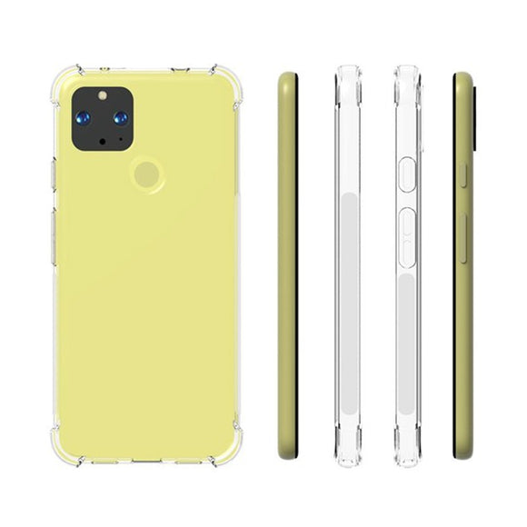 Google Pixel 5 XL - CLASY® Ski-Thin Series 4-Corner Bumper TPU Case