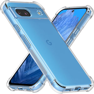 Google Pixel 8A - CLASY® Ski-Thin Series 4-Corner Bumper TPU Case