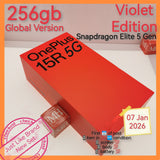 256gb global version OnePlus 15R 5G snapdragon elite 5 Gen violet full set