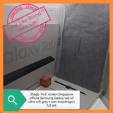 256gb 14.6" big Singapore official Samsung Galaxy tab s9 ultra wifi grey snapdragon s pen full set