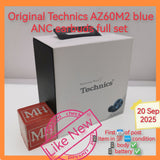 Original Technics AZ60M2 blue ANC earbuds full set