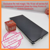 Exclusive for red magic 10s 10 n Air full coverage tempered glass by clasy Korea at mobile hardware