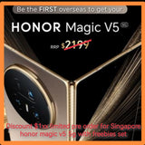 Great discount pre order Singapore honor magic v5 5g 512gb with freebies new set