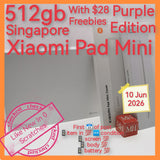 512gb Singapore with freebies Xiaomi Pad Mini purple pwp promo warranty full set