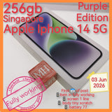 256gb Singapore apple iphone 14 5g purple set