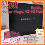 512gb Singapore official honor magic V2 5G Fold purple foldable full set