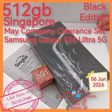 512gb May Singtel company Singapore Samsung Galaxy S26 Ultra 5G snapdragon black warranty full set