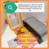 256gb Singapore poco f8 ultra 5g snapdragon elite 5 sound by bose black warranty full set