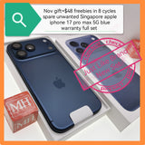 256gb Nov gift+$48 freebies 8 cycles Singapore apple iphone 17 pro max 5g blue warranty full set