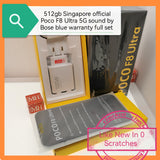 512gb Singapore Poco F8 Ultra 5G snapdragon blue Bose edition warranty full set