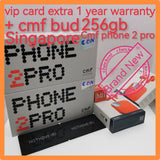 Sealed 256gb Singapore cmf phone 2 pro with vip card n cmf buds warranty new set