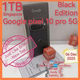 1tb Singapore official Google pixel 10 pro 5g black warranty full set