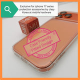 Exclusive for iphone 17 series tempered glass n bumper case by clasy Korea at mobile hardware