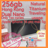 Freebies+256gb hong Kong dual sims apple iphone 16 pro max 5g natural titanium warranty full set