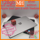 Singapore apple ipad 6 gen 128gb wifi silver with freebies set