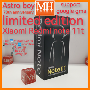 Limited edition Astro boy 70th anniversary official Xiaomi Redmi note 11t silver support Google gms full set