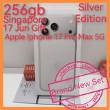 256gb 17 Jun Gift Singapore apple iphone 17 Pro Max 5G silver warranty new set