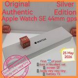 Original Authentic Singapore apple watch SE 44mm gps silver full set