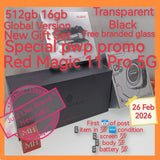 512gb Global Version red magic 11 pro 5G snapdragon elite 5 transparent black optional pwp promo with freebies full set