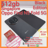 512gb Singapore oppo Find N5 Fold 5G snapdragon black foldable warranty set