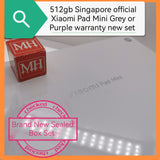 512gb Singapore official Xiaomi pad mini grey n purple warranty new set