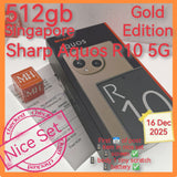 512gb 2026 warranty Singapore sharp Aquos R10 5G gold warranty full set