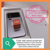 512gb 16gb Xiaomi 17 pro max 5G dual screen snapdragon elite 5 Gen support Google Playstore full set