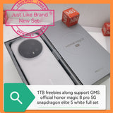 1tb freebies along official honor magic 8 pro 5G white snapdragon elite 5 support GMS full set