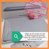 128gb Jan 06 new gift set Singapore Samsung Galaxy Tab s10 Fe wifi blue with s pen warranty full set