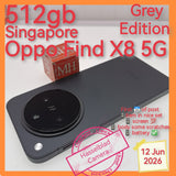 512gb Singapore oppo find x8 5g grey set