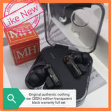 Original authentic nothing ear (2024) edition transparent black warranty full set