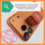 Exclusive for Apple 17 pro max n others full tempered glass n camera protectors n full back body protector by clasy Korea n membrane at mobile hardware