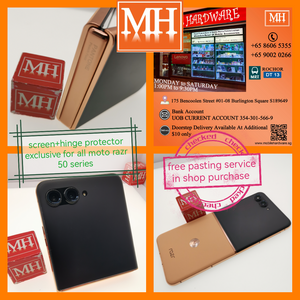 Exclusive screen protector+hinge protector for all moto razr 50 series only