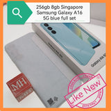 256gb 8gb Singapore Samsung Galaxy A16 5G blue full set