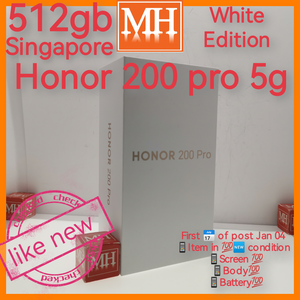 512gb Singapore honor 200 pro 5g white warranty full set