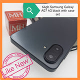 64gb Samsung Galaxy A07 4G black with case set