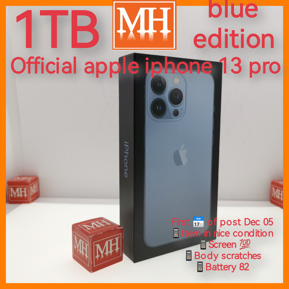 1tb blue official apple iphone 13 pro full set